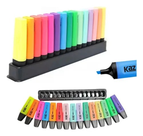 MARCA TEXTO 15 CORES KZ6018